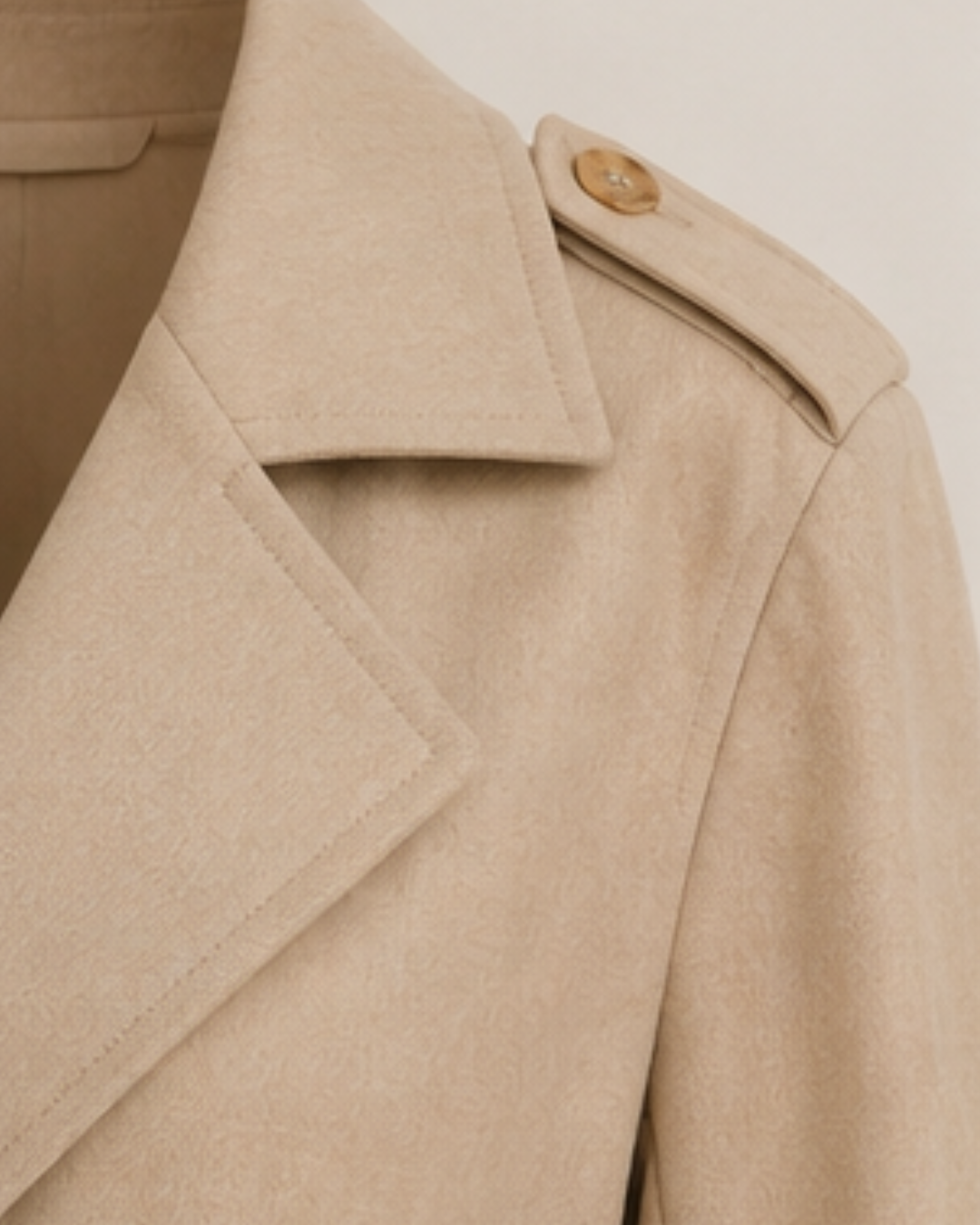 Trench Coat Elegante Alongado em Alfaiataria Premium