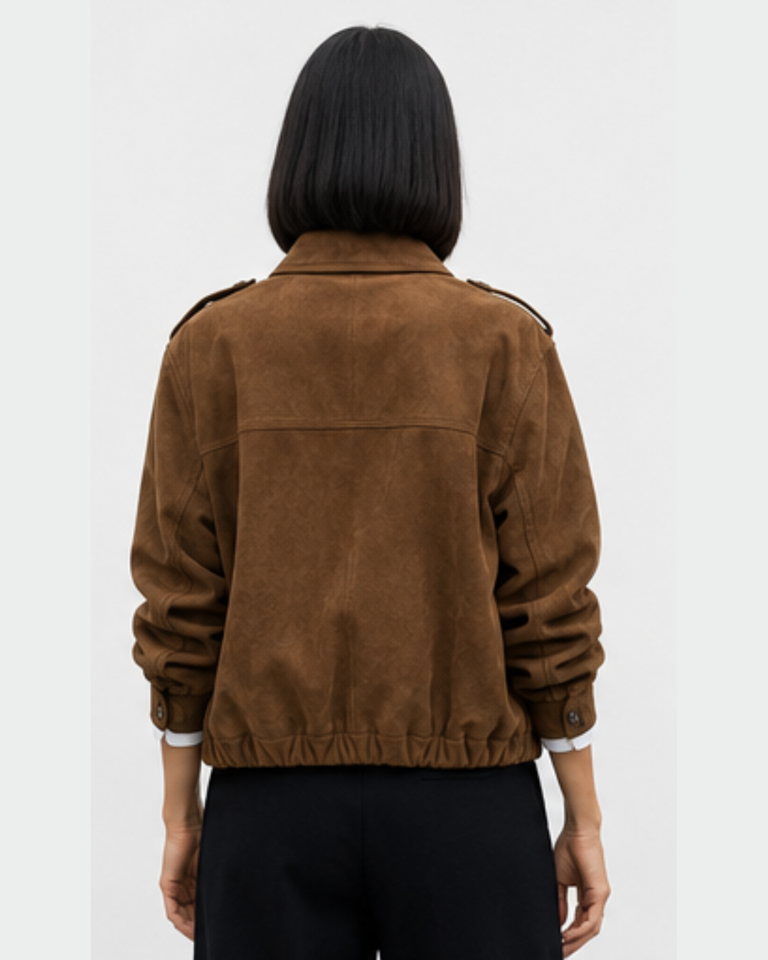 Jaqueta Sofisticada em Suede Macio
