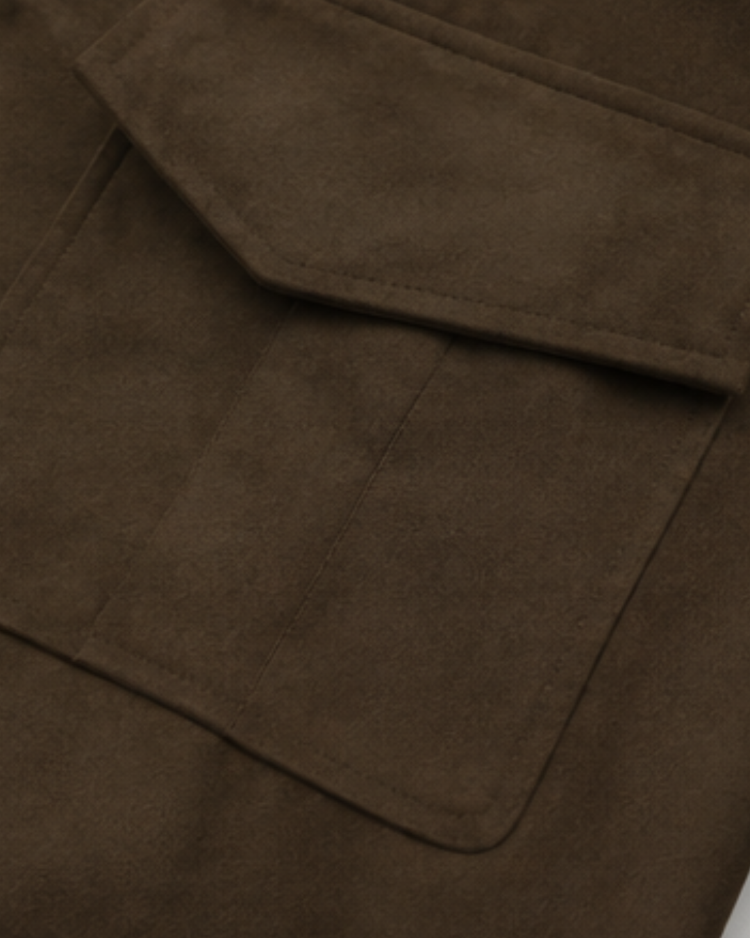Jaqueta Elegante Gola Ampla em Suede Premium