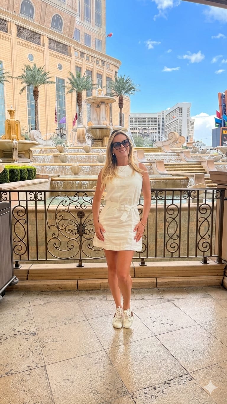 Vestido Curto Elegance 100% Linho