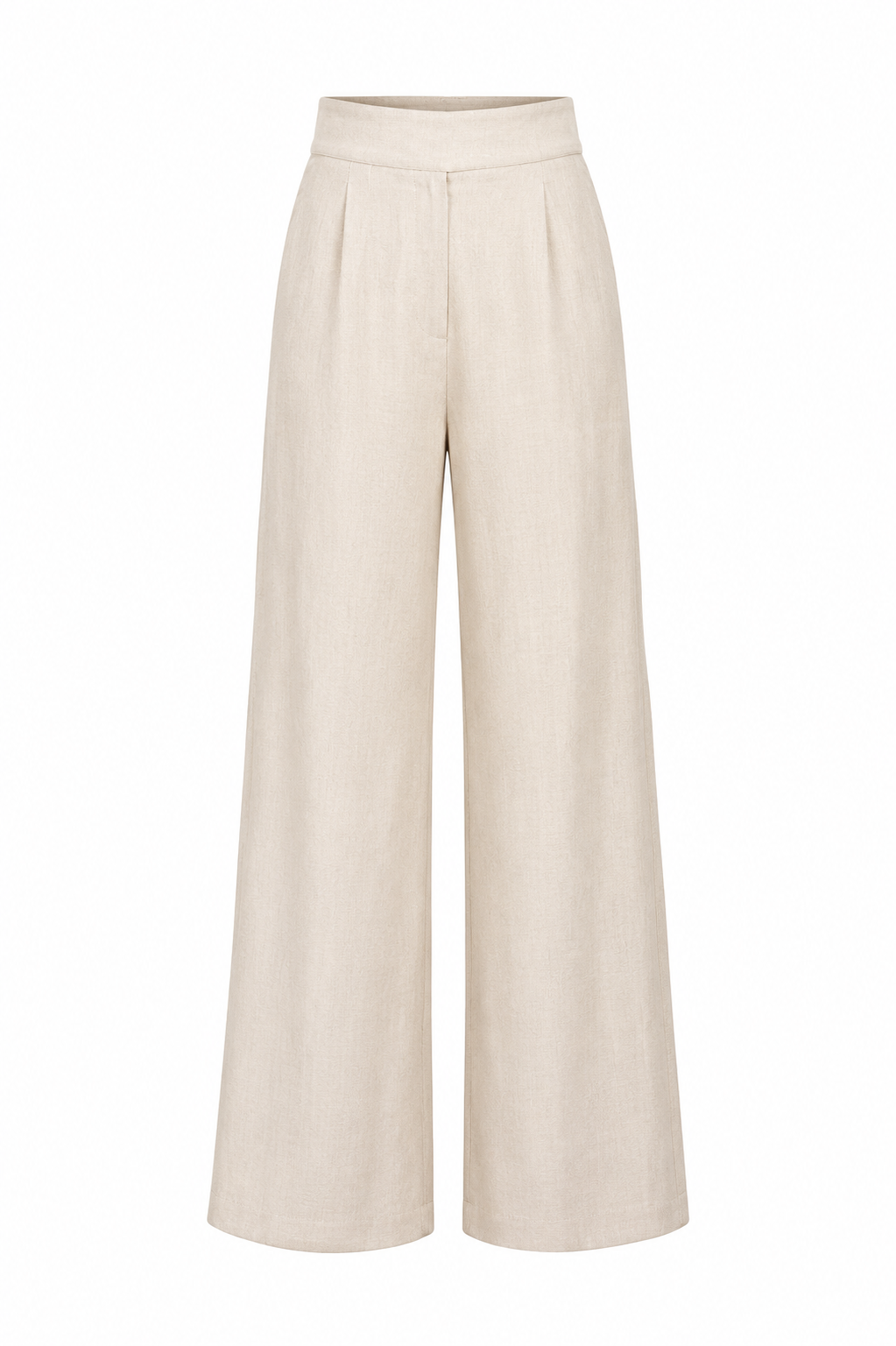 Calça Pantalona Linho Natural Elegance