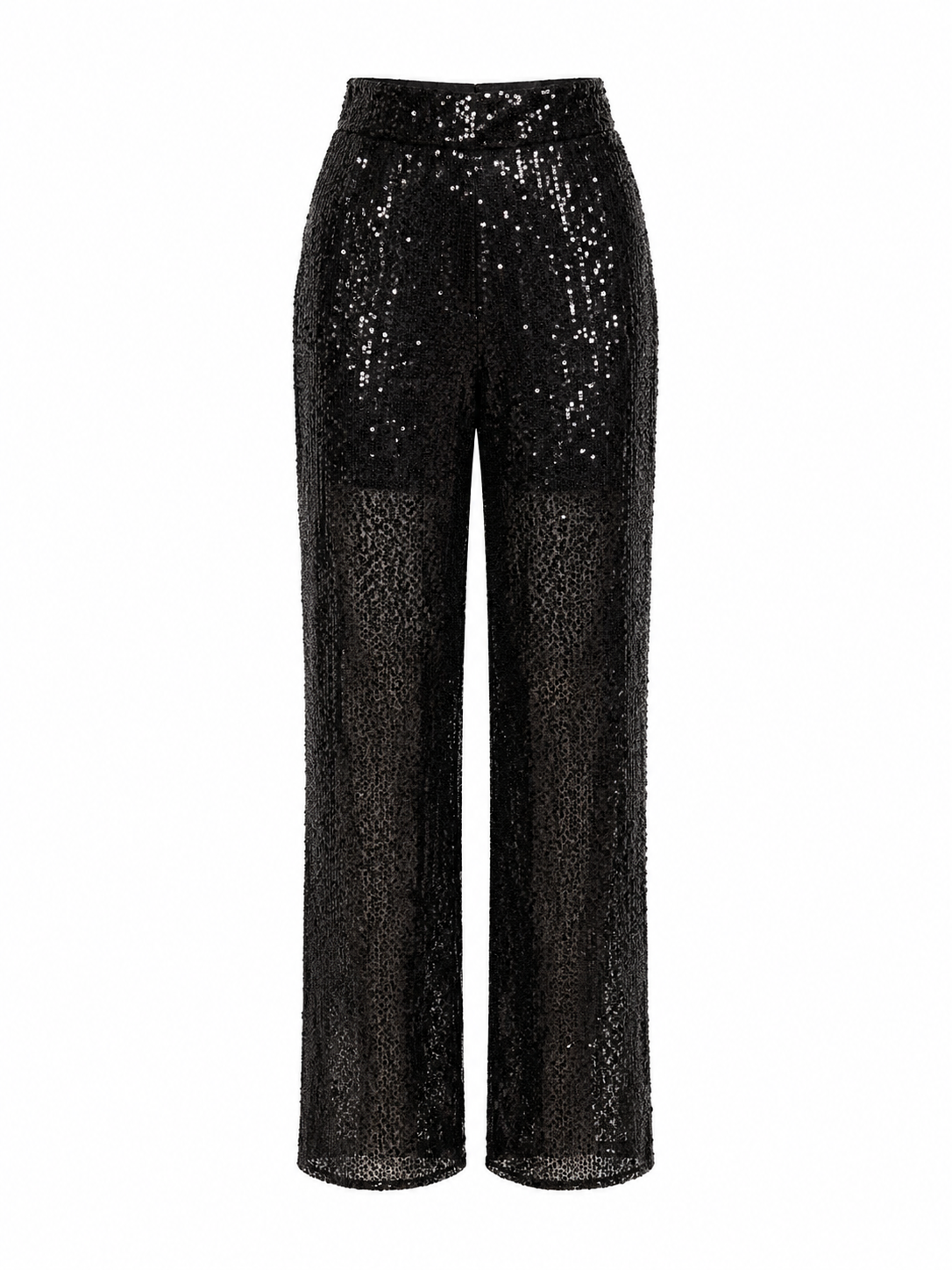 Calça Paetê Noir Glam