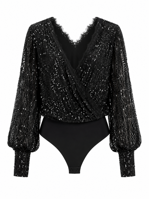 Body Paetê Midnight Glow